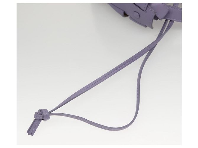 Autre Marque Borsa a Spalla Shell in Pelle Bottega Veneta Viola Auth BD1058AV Porpora - vista 10