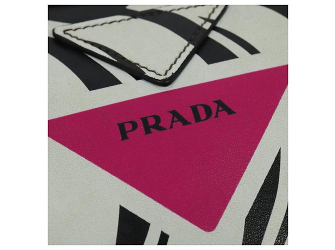 Borsa a Spalla PRADA in Pelle Nera Argento Auth BD1348V Nero - vista 17