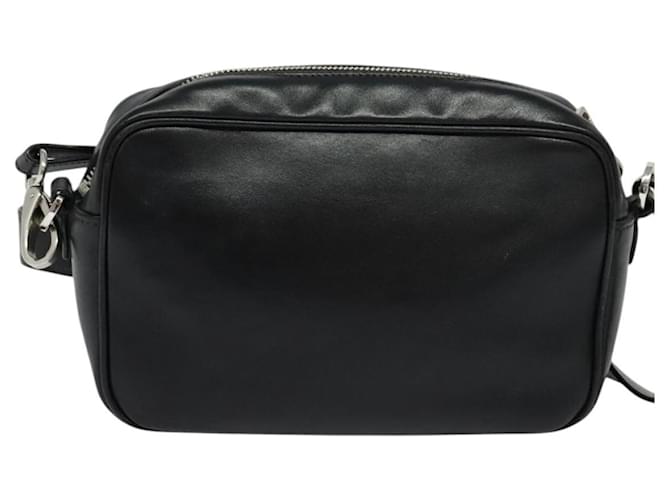 Borsa a Spalla PRADA in Pelle Nera Argento Auth BD1348V Nero - vista 2