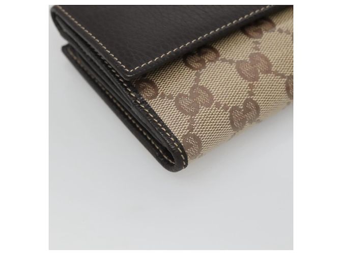 GUCCI GG Cartera Larga de Cristal Beige 231843 Auth ki5651V - vista 14