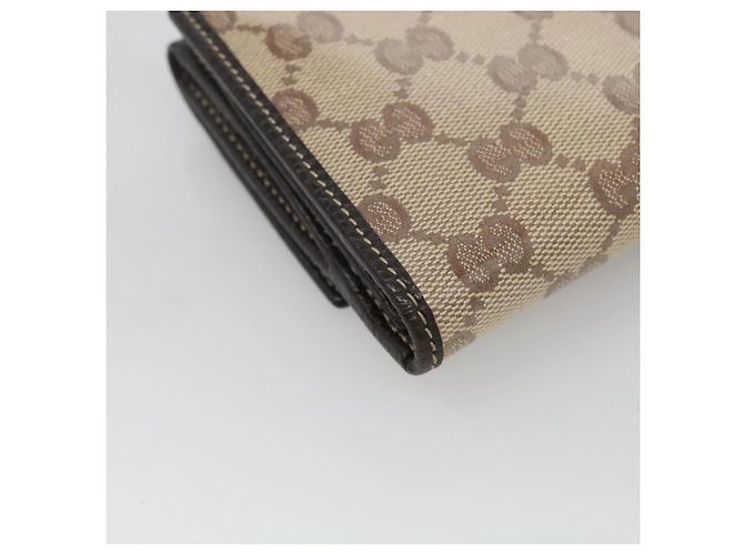 GUCCI GG Cartera Larga de Cristal Beige 231843 Auth ki5651V - vista 16