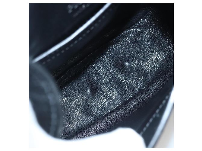 Borsa a Spalla in Pelle Nera e Bianca Auth 117019V di PRADA Nero Bianco - vista 10