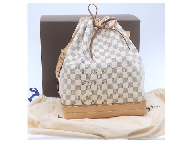 LOUIS VUITTON Borsa a Spalla Noe Damier Azur N42222 LV Auth 21577SV - vista 12