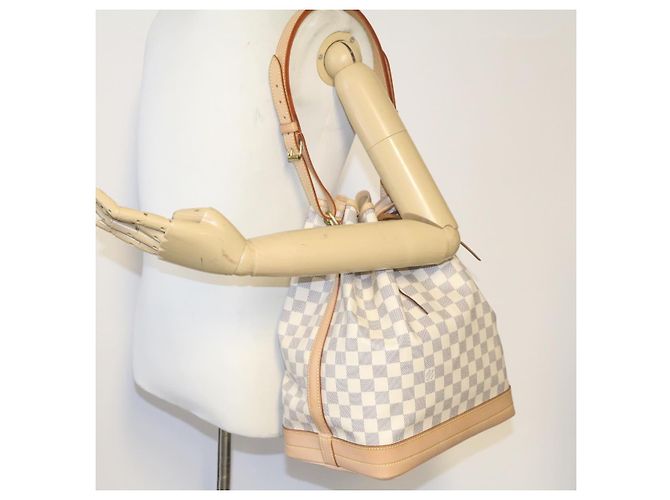 LOUIS VUITTON Borsa a Spalla Noe Damier Azur N42222 LV Auth 21577SV - vista 22