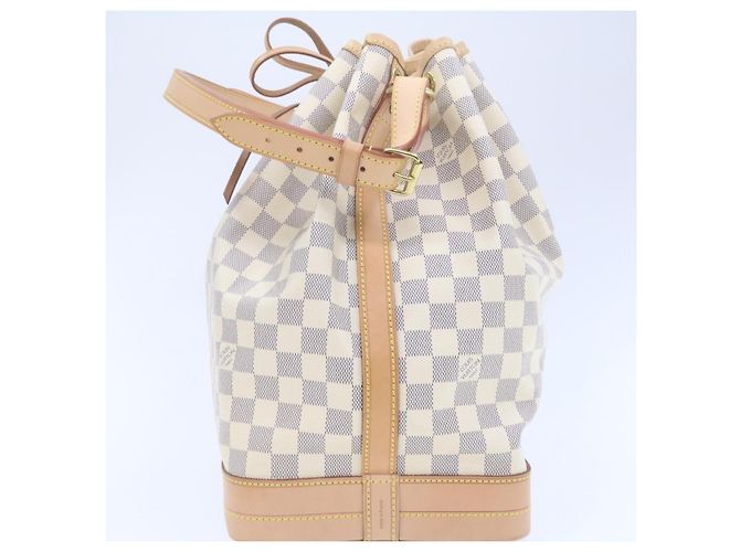 LOUIS VUITTON Borsa a Spalla Noe Damier Azur N42222 LV Auth 21577SV - vista 4