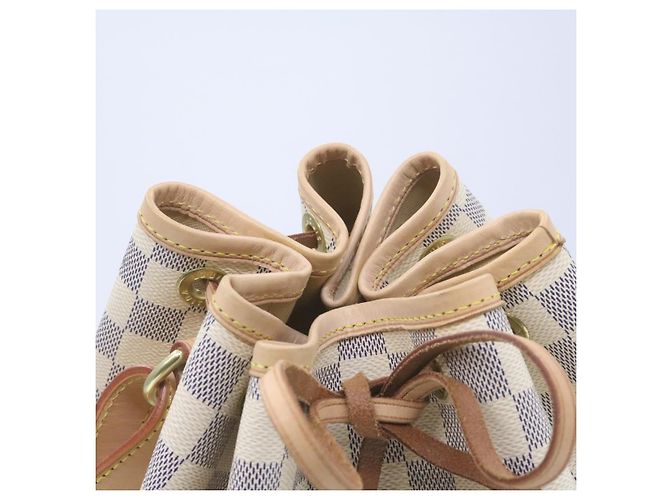 LOUIS VUITTON Borsa a Spalla Noe Damier Azur N42222 LV Auth 21577SV - vista 5