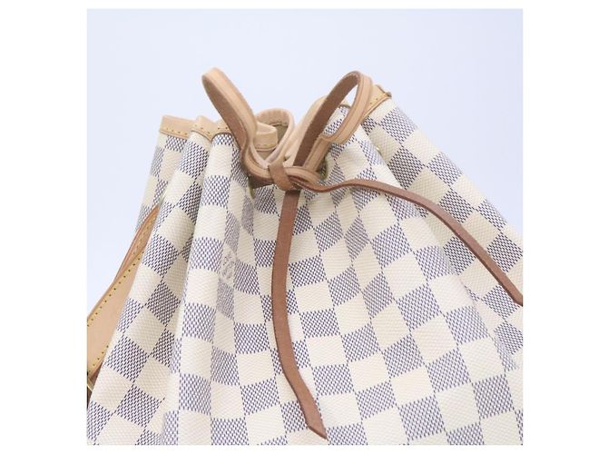 LOUIS VUITTON Borsa a Spalla Noe Damier Azur N42222 LV Auth 21577SV - vista 6