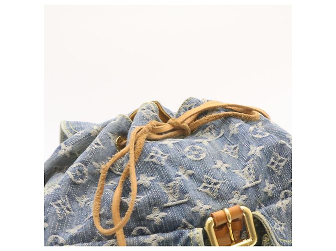 LOUIS VUITTON Zaino Monogram Denim GM Blu M95056 LV Auth 23405V - vista 12