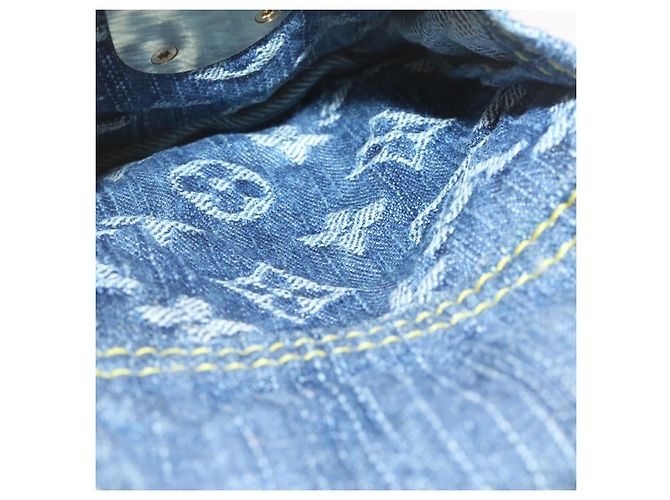 LOUIS VUITTON Zaino Monogram Denim GM Blu M95056 LV Auth 23405V - vista 19