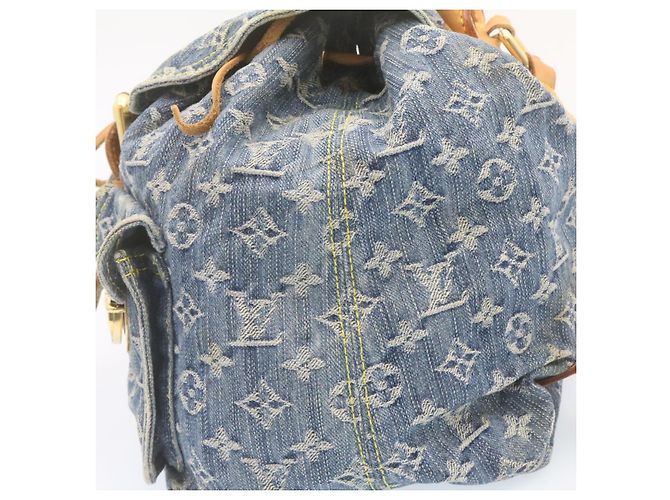 LOUIS VUITTON Zaino Monogram Denim GM Blu M95056 LV Auth 23405V - vista 6