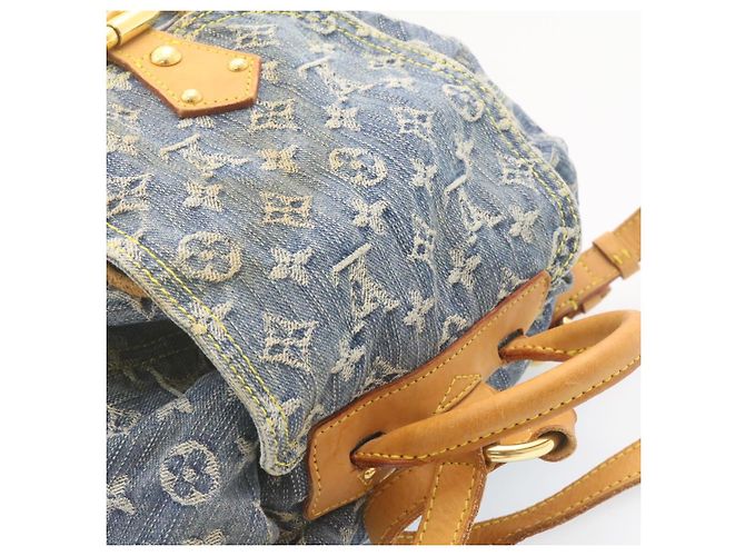 LOUIS VUITTON Zaino Monogram Denim GM Blu M95056 LV Auth 23405V - vista 8