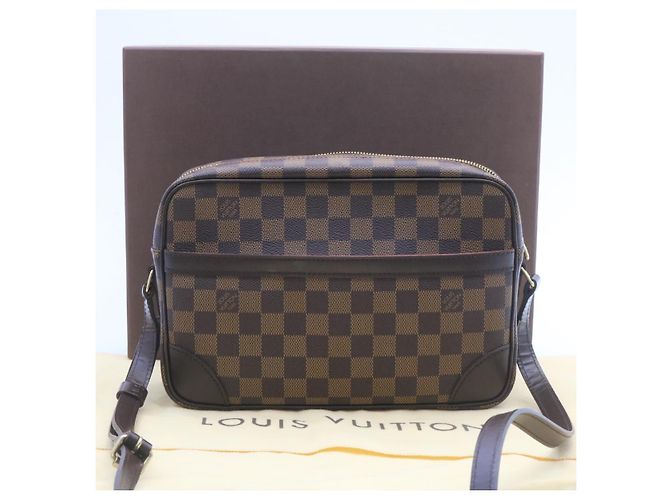 LOUIS VUITTON Borsa a Spalla Trocadero 27 Damier Ebene N48085 LV Auth 27264SAV - vista 12