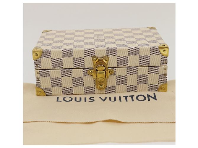 LOUIS VUITTON Coffret Polyvalent Damier Azur Boîte à Bijoux SPO N33618 Auth 29521SV - vue 12