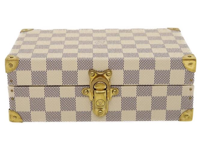 LOUIS VUITTON Coffret Polyvalent Damier Azur Boîte à Bijoux SPO N33618 Auth 29521SV - vue 13
