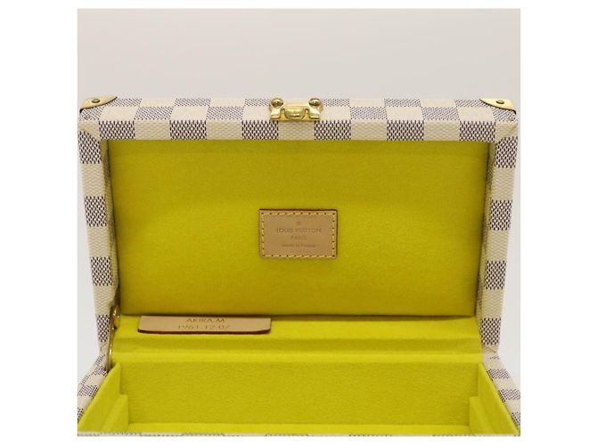 LOUIS VUITTON Coffret Polyvalent Damier Azur Boîte à Bijoux SPO N33618 Auth 29521SV - vue 19