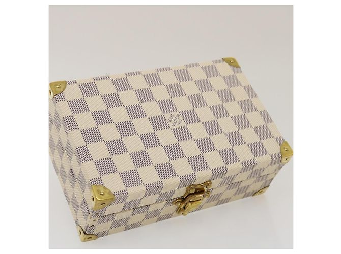 LOUIS VUITTON Coffret Polyvalent Damier Azur Boîte à Bijoux SPO N33618 Auth 29521SV - vue 5