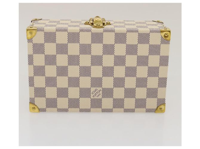 LOUIS VUITTON Coffret Polyvalent Damier Azur Boîte à Bijoux SPO N33618 Auth 29521SV - vue 6