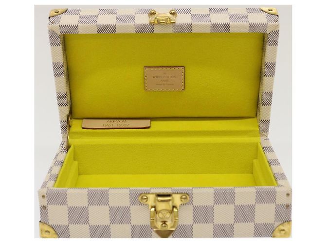 LOUIS VUITTON Coffret Polyvalent Damier Azur Boîte à Bijoux SPO N33618 Auth 29521SV - vue 8