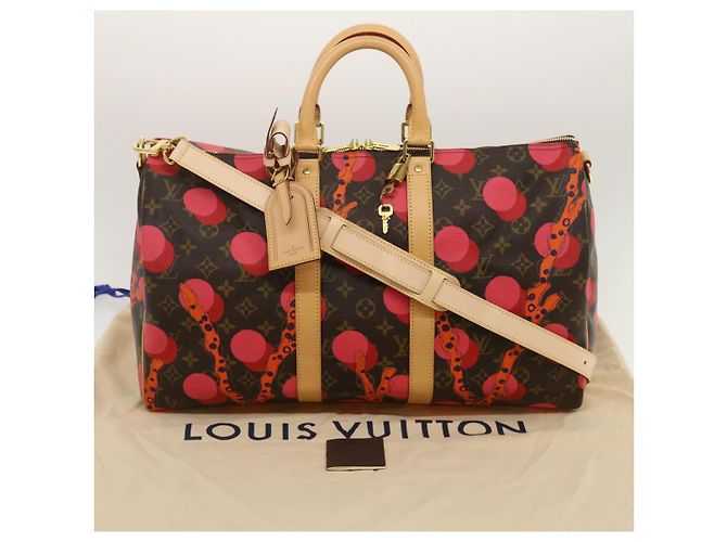 LOUIS VUITTON Borsa Keepall Bandoulière 45 Monogram Ramages M41413 Auth LV 29545SV Monogramma - vista 12