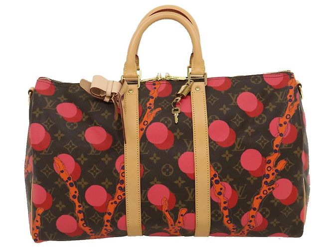 LOUIS VUITTON Borsa Keepall Bandoulière 45 Monogram Ramages M41413 Auth LV 29545SV Monogramma - vista 13