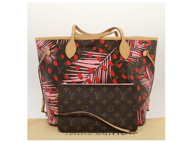 LOUIS VUITTON Borsa Tote Neverfull MM Monogram Jungle Dot M41979 LV Auth 67490SV Monogramma - vista 12