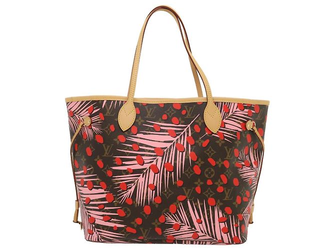LOUIS VUITTON Borsa Tote Neverfull MM Monogram Jungle Dot M41979 LV Auth 67490SV Monogramma - vista 2