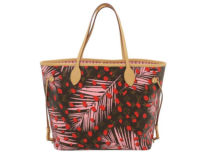 LOUIS VUITTON Borsa Tote Neverfull MM Monogram Jungle Dot M41979 LV Auth 67490SV Monogramma - vista 3