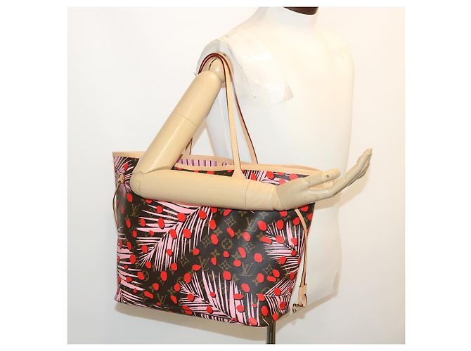 LOUIS VUITTON Borsa Tote Neverfull MM Monogram Jungle Dot M41979 LV Auth 67490SV Monogramma - vista 31