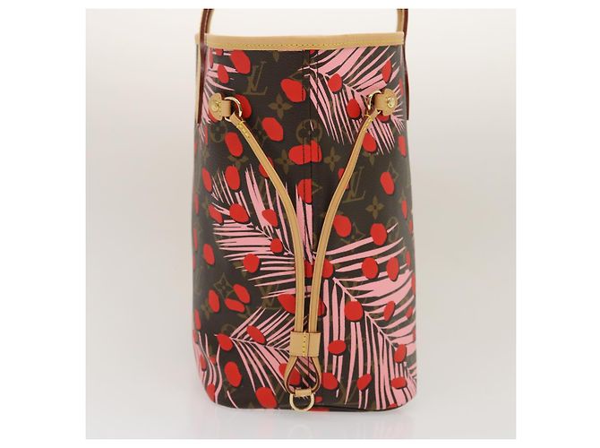 LOUIS VUITTON Borsa Tote Neverfull MM Monogram Jungle Dot M41979 LV Auth 67490SV Monogramma - vista 5