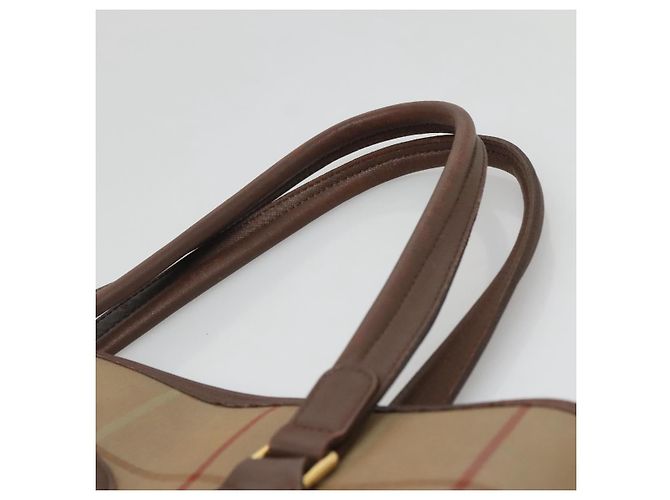 Autre Marque Burberrys Nova Check Tote Bag aus Canvas Beige Gold Auth bs28014 Golden - Ansicht 8