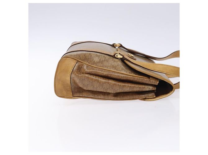 Céline Borsa a mano in tela Macadam CELINE PVC beige oro Auth bs27832 D'oro - vista 3