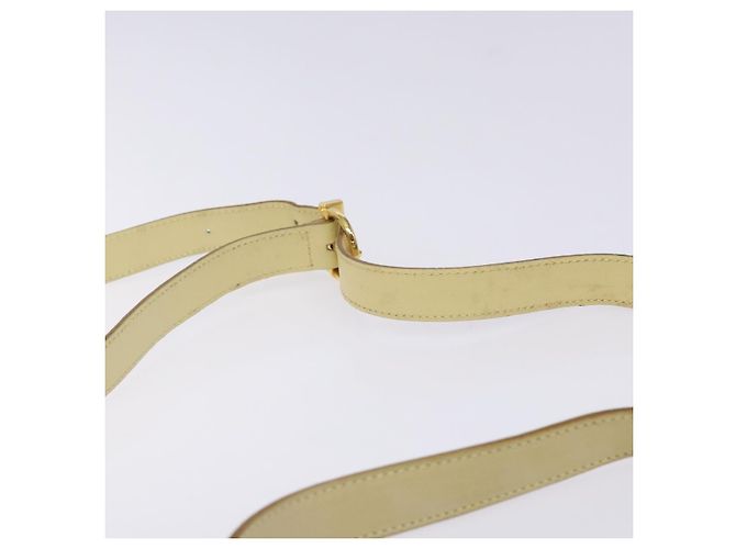 Borsa a Spalla Gancini in Camoscio Beige Oro Salvatore Ferragamo Auth bs27824 D'oro - vista 13