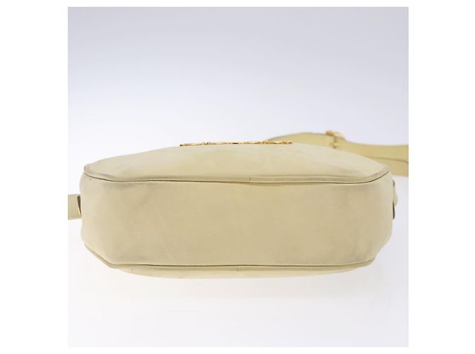 Borsa a Spalla Gancini in Camoscio Beige Oro Salvatore Ferragamo Auth bs27824 D'oro - vista 5
