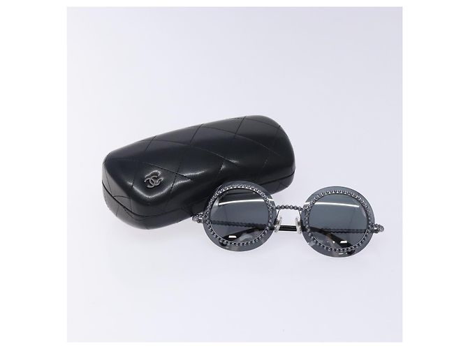Gafas de sol CHANEL de plástico Negro CC Auth 131207V - vista 12