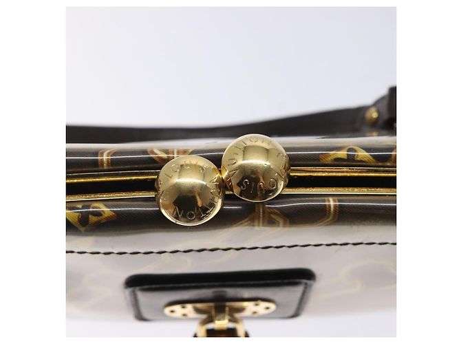 LOUIS VUITTON Monogram Charm Borsa Chiusura Marrone Scuro M95155 LV Auth 131805 - vista 10