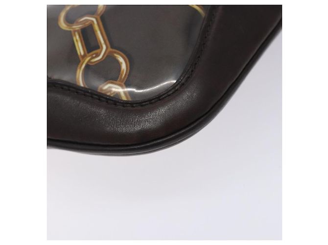 LOUIS VUITTON Monogram Charm Borsa Chiusura Marrone Scuro M95155 LV Auth 131805 - vista 14