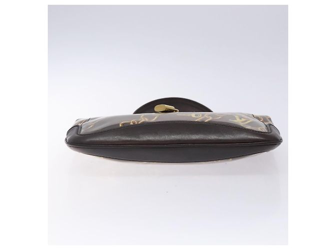LOUIS VUITTON Monogram Charm Borsa Chiusura Marrone Scuro M95155 LV Auth 131805 - vista 5