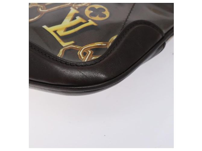 LOUIS VUITTON Monogram Charm Borsa Chiusura Marrone Scuro M95155 LV Auth 131805 - vista 9
