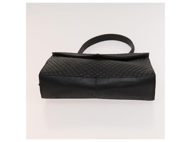 BALLY Borsa a Mano in Pelle PVC 2 Set Nero Marrone Oro Auth 131567 D'oro - vista 15
