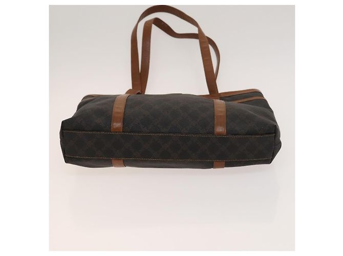 BALLY Borsa a Mano in Pelle PVC 2 Set Nero Marrone Oro Auth 131567 D'oro - vista 7