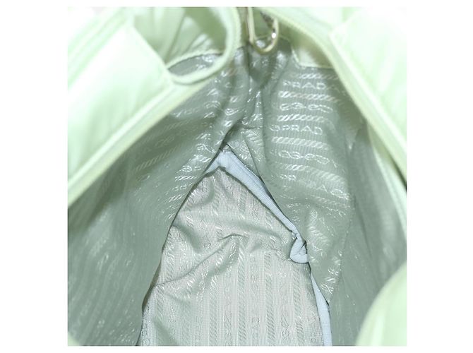 PRADA Borsa a Mano Nylon 2 vie Verde Chiaro Auth 68918AV Blu chiaro - vista 21