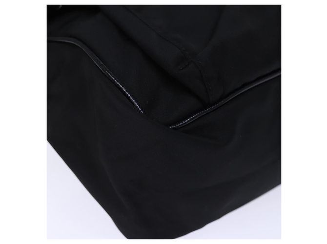 Borsa a Spalla PRADA in Nylon e Pelle Nera Auth am6182V Nero - vista 14