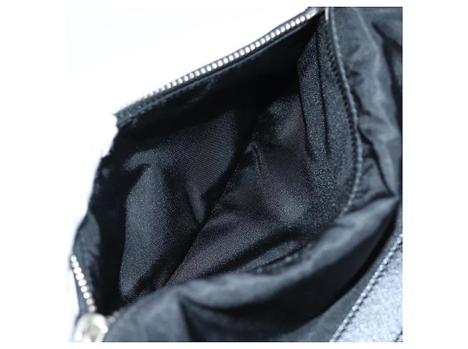 Borsa a Spalla PRADA in Nylon e Pelle Nera Auth am6182V Nero - vista 26