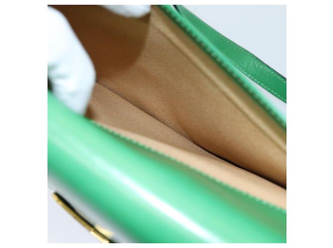 Céline Borsa a Spalla in Pelle Verde CELINE Auth 75227AV - vista 22
