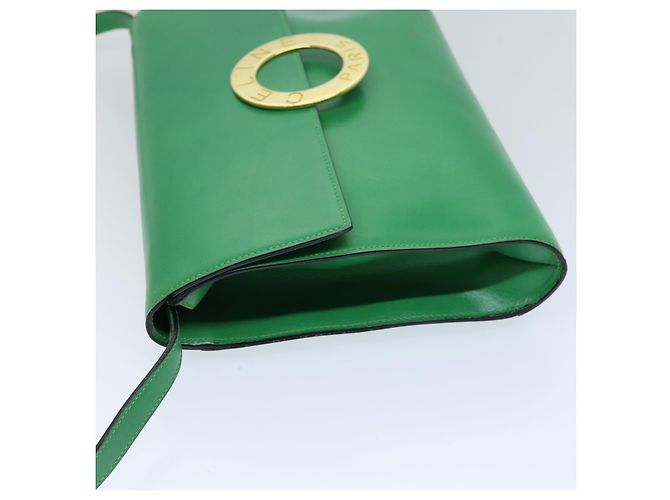 Céline Borsa a Spalla in Pelle Verde CELINE Auth 75227AV - vista 3