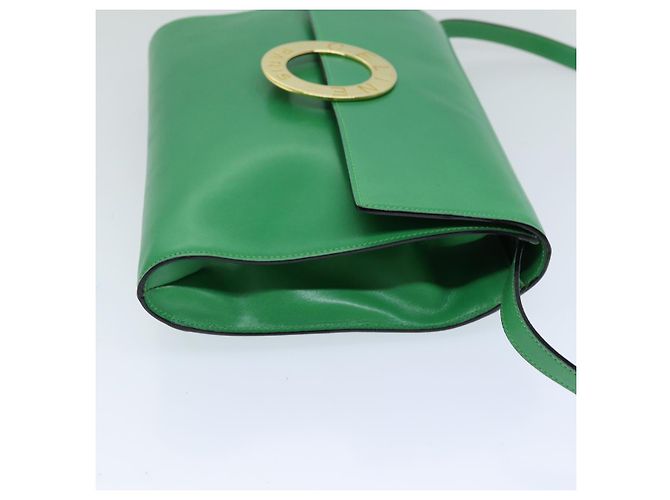 Céline Borsa a Spalla in Pelle Verde CELINE Auth 75227AV - vista 4