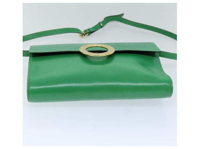 Céline Borsa a Spalla in Pelle Verde CELINE Auth 75227AV - vista 5