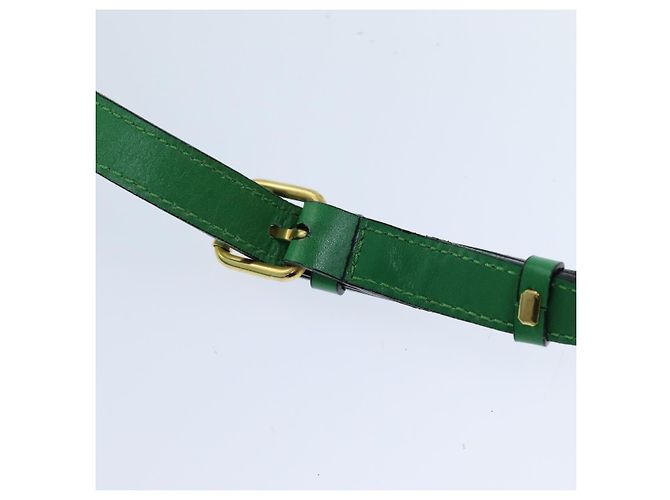Céline Borsa a Spalla in Pelle Verde CELINE Auth 75227AV - vista 8