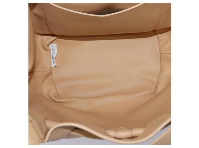 BOTTEGA VENETA Bolso de mano de cuero 2 en 1 Beige Auth hk1443V - vista 11