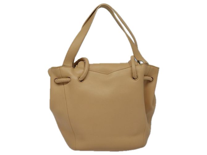 BOTTEGA VENETA Bolso de mano de cuero 2 en 1 Beige Auth hk1443V - vista 2